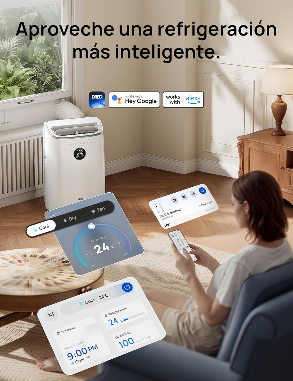 DREO Ar condicionado portátil 7500 Btu