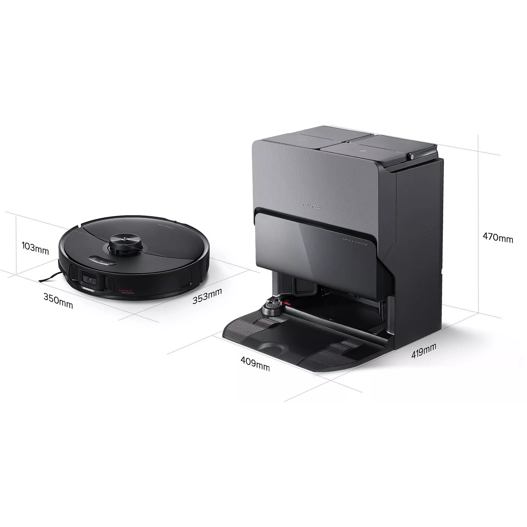 Aspirador robô ROBOROCK S8 MaxV Ultra preto